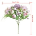 thumbnail image 4 of Wosthever 2020 nueva flor de Rosa artificial escritorio decorativo ramo de rosas decoración del banquete de boda Flores artificiales morado claro PC 1, 4 of 6
