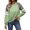 Mint Green, variant on Women Color Block Sweatshirt Leopard Print Raglan Long Sleeve Crewneck Pullover Loose Fit Casual Fall Winter Daily Top