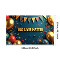 thumbnail image 1 of Vintage Style Banner with Butterfly and Splash Elements Old Lives Matter Background Party Decorations Photography Props Event Backdrop Celebration Decor, 1 of 4