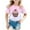 Light Pink, variant on Gerichy Girls Graphic Print T-Shirt Valentine's Day Cute Cartoon Printed Girls Crewneck Summer Tops