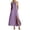 Womens dresses flowy dressy-Purple, variant on Guieoi Summer Dresses for Women under $10 Plus Size Decorative Button Cotton-Linen Loose-Fit Sleeveless Slit Hem Maxi Dress Green L
