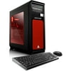 CybertronPC Red Celestrium GTX-1060M Gaming Desktop PC with AMD FX-6350 Processor, 16GB Memory, 1TB Hard Drive and Windows 10 Home (Monitor Not Included)