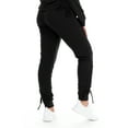 thumbnail image 4 of BSP Women's Athleisure Fleece Jogger Sweatpants With Rouching, 4 of 4