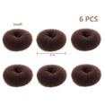 thumbnail image 2 of Extra Small Hair Bun Maker for Kids, 6 PCS Chignon Hair Donut Sock Bun Form for Girls, Mini Hair Doughnut Shaper for Short and Thin Hair, 2 of 5