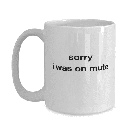

Funny Video Conferencing Coffee Mug white 15oz - Funny Coffee Cup For Work