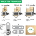 thumbnail image 2 of 2 Pack Cabinet Lock with Keys, 1-1/8” RV Storage Locks Keyed Alike, RV Locks for Storage Door, Camper Cabinet Toolbox RV Cam Locks with Manual, 2 of 9