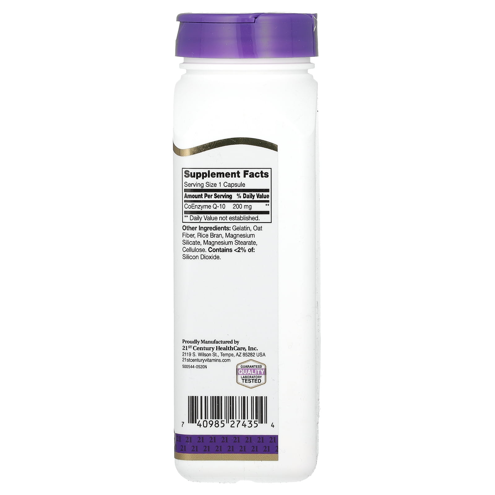 21st Century CoQ10 200 mg Capsules 120 ea