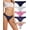 B-5 Pack Pattern Design, variant on 5 Pack Women's Seamless Thongs No Show No Line Workout Breathable Soft Comfortable Panties