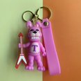 thumbnail image 1 of 1pc Cartoon Anime Keychain, Variant Animal Bag Accessory Car Keychain For Men, 1 of 4