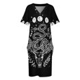 thumbnail image 4 of Vestido de cóctel con diseño de bruja, con bolsillos sueltos, serpientes y cristales, fases lunares, vestido de cumpleaños para mujer, lujo 2025, 4 of 7