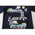 thumbnail image 5 of FEDPOP Toddler Boys Railway Train Graphic Pajamas 2-Piece Long Sleeve Cotton Sleepwear Set Size 4T, 5 of 7