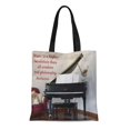 thumbnail image 1 of LADDKE Canvas Tote Bag About Music Higher Beethoven Musical Quotations Teachers Appreciation Classes Reusable Handbag Shoulder Grocery Shopping Bags, 1 of 1