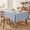 Chambray Blue-52" x 52" (Square), variant on Linen Textured Square Table Cloth 52x52 Inch Chambray Blue