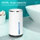 thumbnail image 4 of Dispensador Automático de Jabón Espumoso de 420 Ml con Sensor Infrarrojo de 4 Velocidades, Recargable por USB, Montado en la Pared, IPX6, Color, 4 of 5
