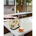 thumbnail image 3 of Yellow Ombre Spring Floral Toaster Cover 4 Slice, Large Kitchen Appliance Covers, Summer Botanical Flowers Toaster Oven Cover with Loop, Bread Machine Cover Polyester Dust Cover Protection, 3 of 4