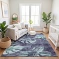 thumbnail image 7 of Addison Rugs Mayfield Premium Machine Washable Transitional Floral Blue Rectangle Rug, 3' x 5', 7 of 7