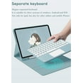 thumbnail image 4 of 2021 iPad 9 iPad 8 iPad 7 Air 3 Pro 10.5 Color Touch Keyboard Case with Bluetooth Mouse Cute Round Key TouchPad Detachable Trackpad Keyboard iPad 10.2 10.5 inch Cover (iPad10.2/10.5"), 4 of 7