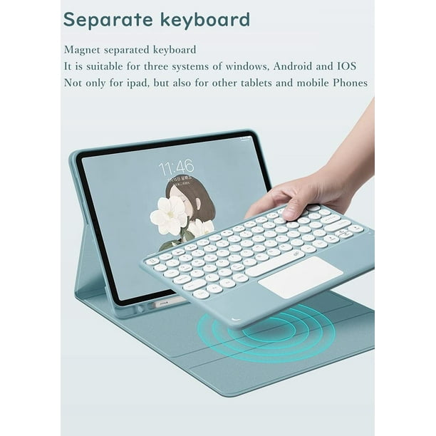 iPad Air 第4世代smart keyboard Apple Pencil iPad Air 4th Generation Keyboard Case with Touchpad Cute