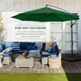 thumbnail image 3 of Best Choice Products 10ft Offset Hanging Outdoor Market Patio Umbrella w/ Easy Tilt Adjustment - Green, 3 of 7