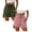 Army Green & Pink, variant on 2 Pack Shorts for Women Casual Drawstring Shorts Pockets Lightweight Linen Shorts Summer Beach Resort Wear, Army Green & White, Size L