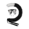 thumbnail image 3 of Juego de orejas y Cola de gato sintética Baoblaze accesorios para la cabeza decoración para Cosplay negro, 3 of 8