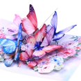 thumbnail image 5 of 3D Birthday Card for Men Women Mom Dad Husband Wife Grandma Grandpa Son Daughter Dancing Butterfly Flower Cards, 5 of 6