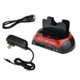 thumbnail image 2 of Matsuzay Estación de acoplamiento HDD USB2.0 Disco duro de plástico Hub Adaptador de lector de tarjeta de disco de escritorio Suministros de reemplazo Juegos de teclado y mouse para computadora, 2 of 8