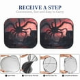 thumbnail image 5 of Kdxio Giant Monster Over City Print 2-Piece Sun Shade Front Windshield - Foldable Car Front Window Sunshades for Most Sedans SUV Truck, 5 of 5