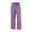 Purple, variant on QUYUON Womens Casual Pants Sale Casual Solid Cotton Linen Drawstring Elastic Waist Long Wide Leg Pants Pants Women Trendy Long Pant Leg Length Activewear Style P8736 Green XXL