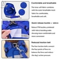 thumbnail image 6 of Gustave Dog and Cat Adjustable Reflective Harness Leash Pet Vest with Traction Rope Soft Mesh Corduroy Dog Harnesses "Blue, M", 6 of 11