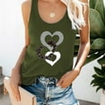 thumbnail image 4 of HAPIMO Women's Summer Tank Tops Stripe Print Tops Casual Relaxed Camis O-Neck Blouse Trendy Comfy Camisole Sleeveless Shirts for Girls Rollbacks Green M, 4 of 5