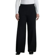 Splendid Women's Wide Leg Sweater Pants Black XL