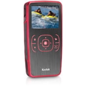 Kodak Zx1 Digital Camcorder, 2" LCD Screen, 1/5" CMOS, Red