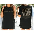 thumbnail image 5 of Christian Shirts for Women Trust in The Lord Oversized Tshirts Jesus Graphic Tees Faith Religious Bible Verse Tops, 5 of 6