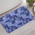 thumbnail image 2 of Pioneer Flower Floral Print Pattern Bathroom Rugs Mat, Non Slip Microfiber Bathroom Rug with Rubber Backing, Soft Mats for Bathroom Floor Tub Shower, 17"x30", 2 of 4