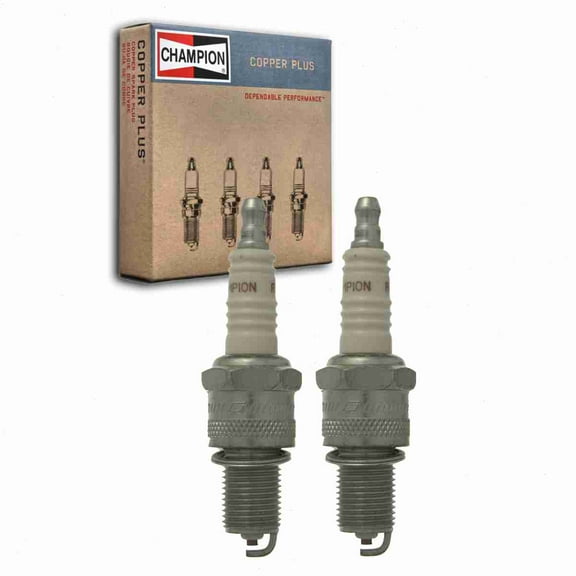 2 pc Champion 332 Copper Plus Spark Plugs for 4038 7992 8010 9009 AG091 AGS12 AGS12C BPR6EKN BPR7E BPR7ES BPR7ES11 BUR7EA11 BUR7EB11 F7RTC F7RTJC F7TC F7TJC R41CXLS R41XLS RN7YC W24EPRU WR5DC WR5DP