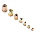 thumbnail image 4 of Rivet Nut, 150pcs Rivet Nuts,7 Sizes Carbon Steel Flat Head Threaded Blind Rivet Nut Insert , Rivet Nuts, 4 of 8