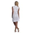 thumbnail image 2 of Handmade Women's Embroidered Striped Night Dress White (8/M), 2 of 3