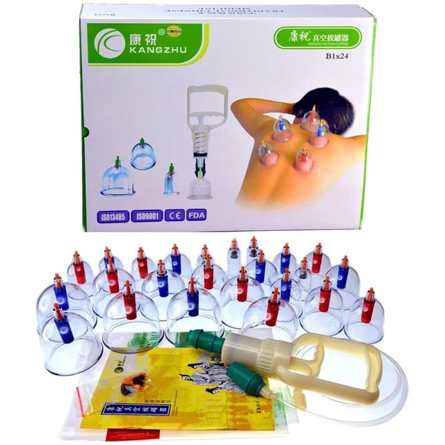 Juego de Terapia Biomagnética Kangzhu Chino con 24 Tazas