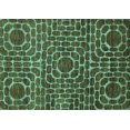 thumbnail image 1 of Ahgly Company Indoor Rectangle Abstract Turquoise Blue Modern Area Rugs, 8' x 10', 1 of 4