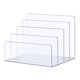 thumbnail image 1 of Organizador de archivos de escritorio con múltiples compartimentos, transparente, clasificador de archivos, 1 of 6