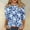 #0353-Multicolor, variant on TaTaai Womens T Shirt 3/4 Sleeve Round Neck Printed Loose Top Casual Soft Comfortable for Everyday