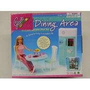 My Fancy Life Dining Area Dollhouse Furniture with Accessories