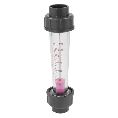 Unique Bargains Plastic Connector Dual End Liquid Flow Meter 300-3000L/h