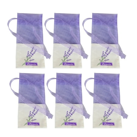 

6pcs Empty Sachets Bag Flower Printing Fragrance Lavender Sachet Bag Purse (New Style)