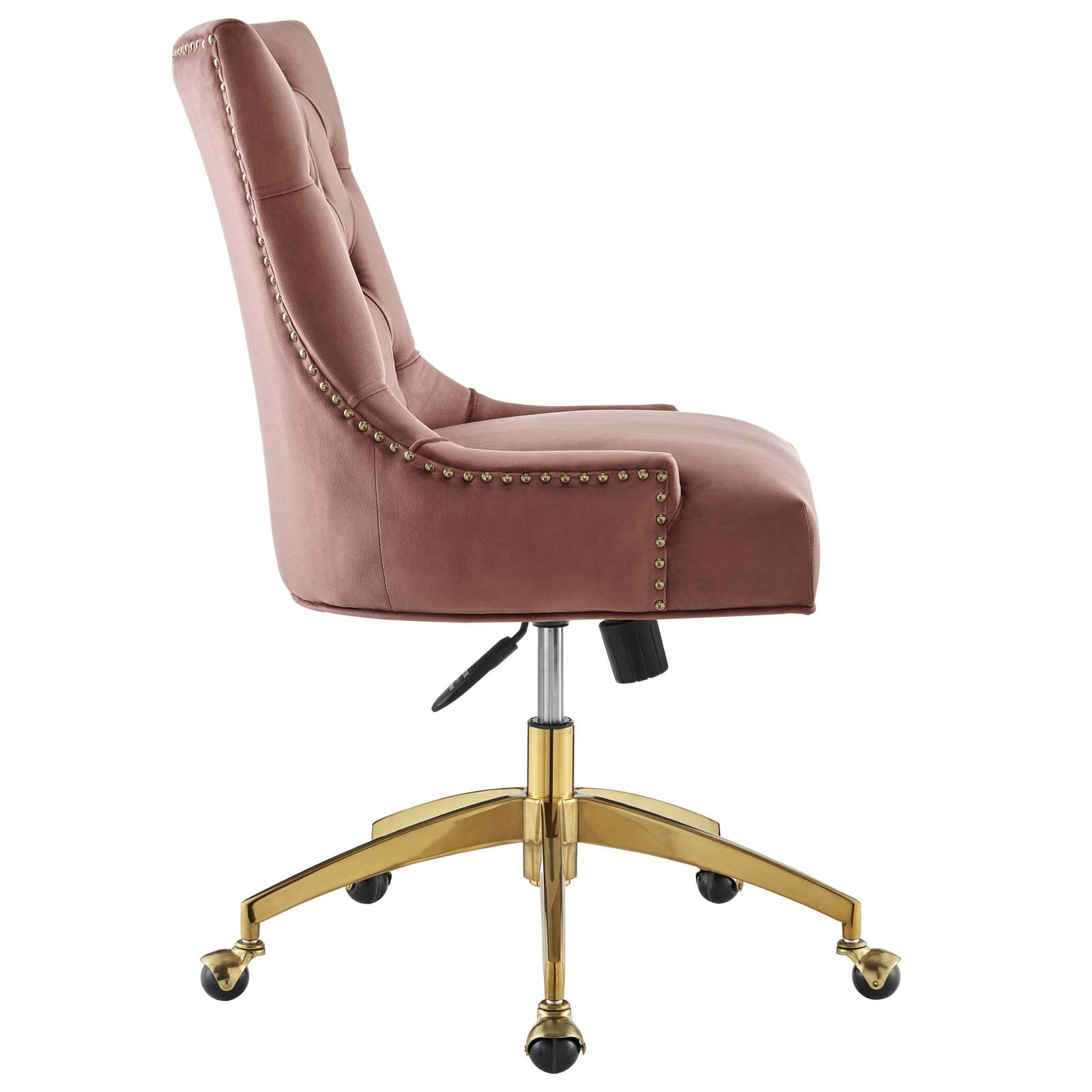 Eimet dusky rose cheap velvet office chair