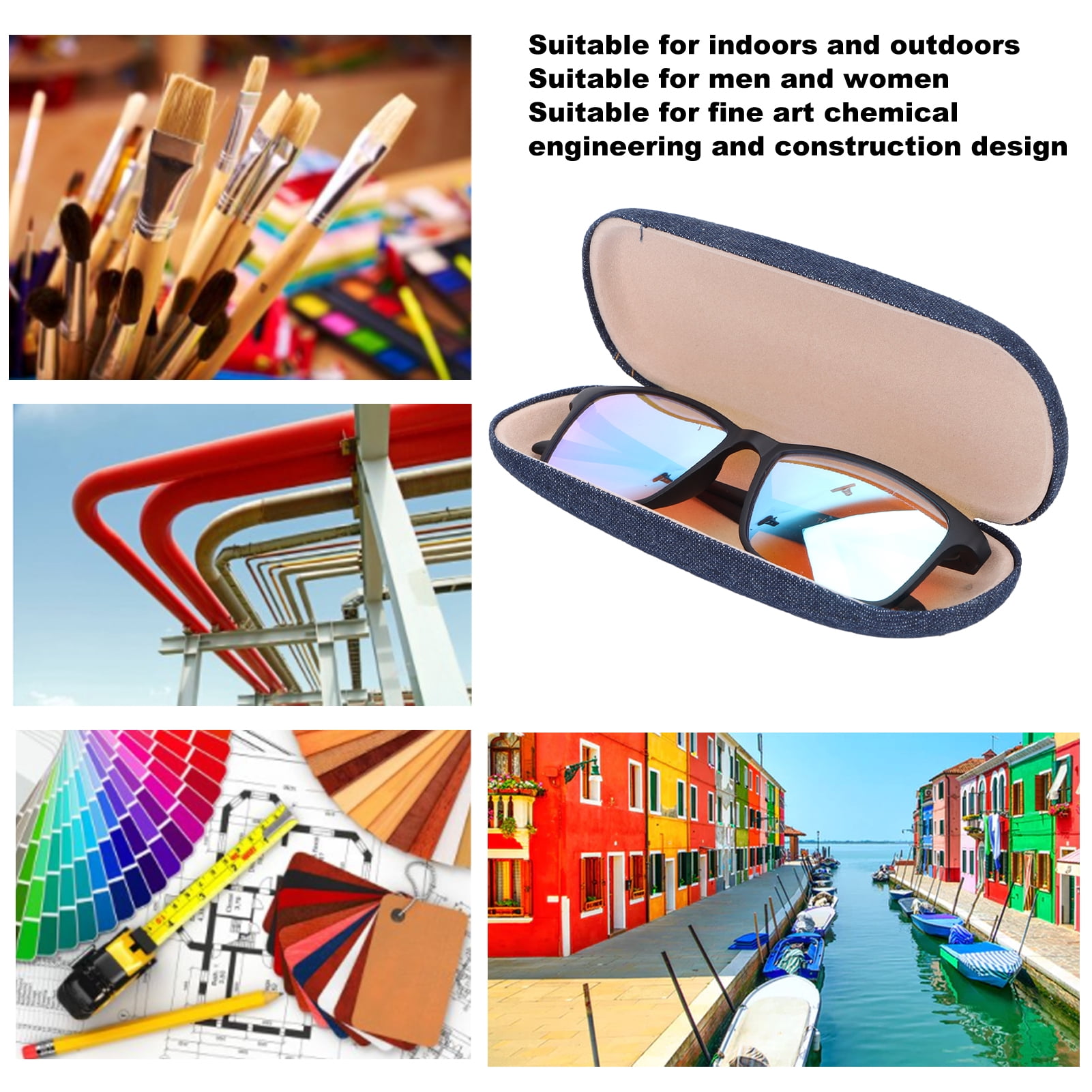 KECHIO Color Blind Glasses For Men & Women – Red-Green Color Correction, Indoor & Outdoor Wear