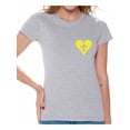thumbnail image 1 of Awkward Styles Yellow Heart Cross Shirt for Women Christian Clothes for Ladies Following Jesus Womens T-Shirt Christian Gifts Jesus Shirts Jesus Cross Clothing Jesus T Shirt for Her Cross Ladies Shirt, 1 of 4