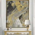 thumbnail image 3 of Marbre Or et Noir - Toile Encadrée Moderne et Contemporaine, 3 of 3