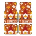 thumbnail image 1 of Balery Happy Thanksgiving Three Gnomes Juego de 4 Alfombrillas para Auto, Revestimientos de Caucho Resistente, Diseño Antideslizante, 1 of 7